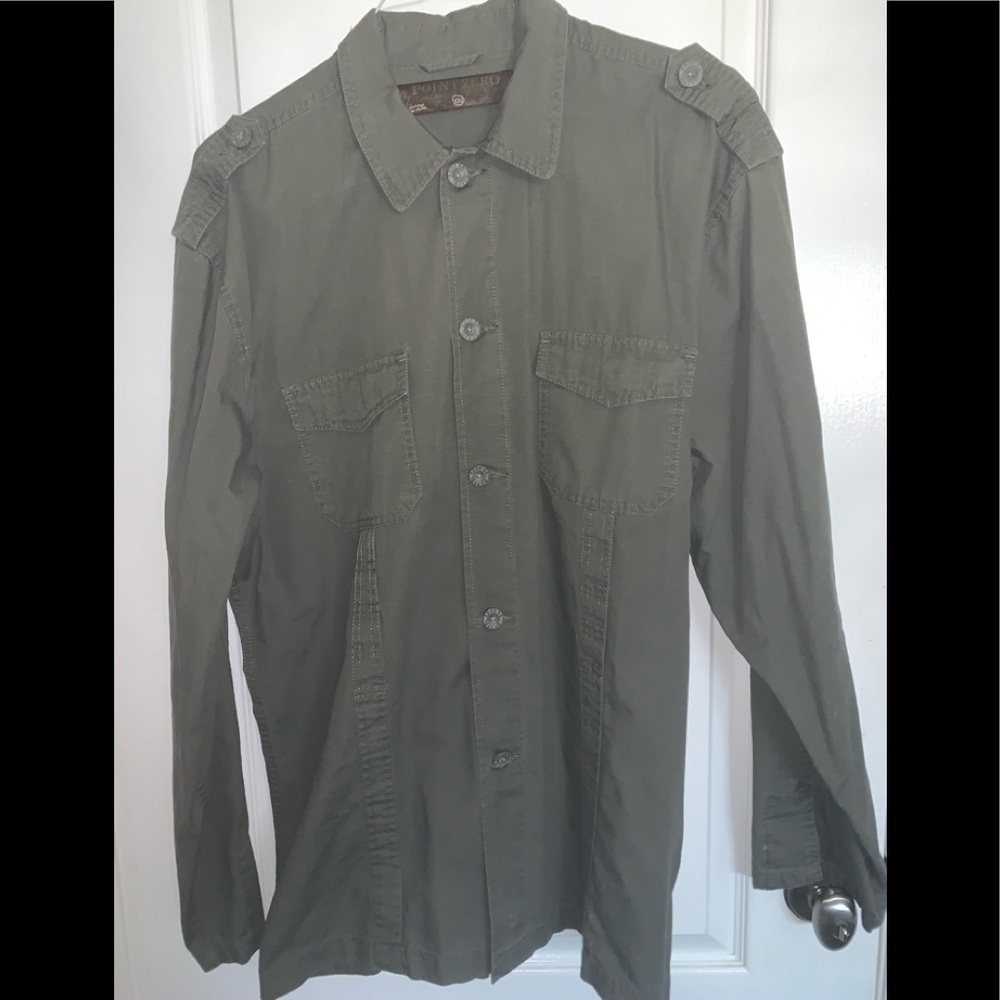 Point Zero Men’s Military Inspired Shacket XXL